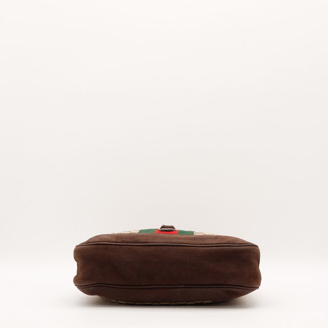 Intérieur du sac Gucci Jackie toile monogrammée occasion authentique — AMANA Vintage