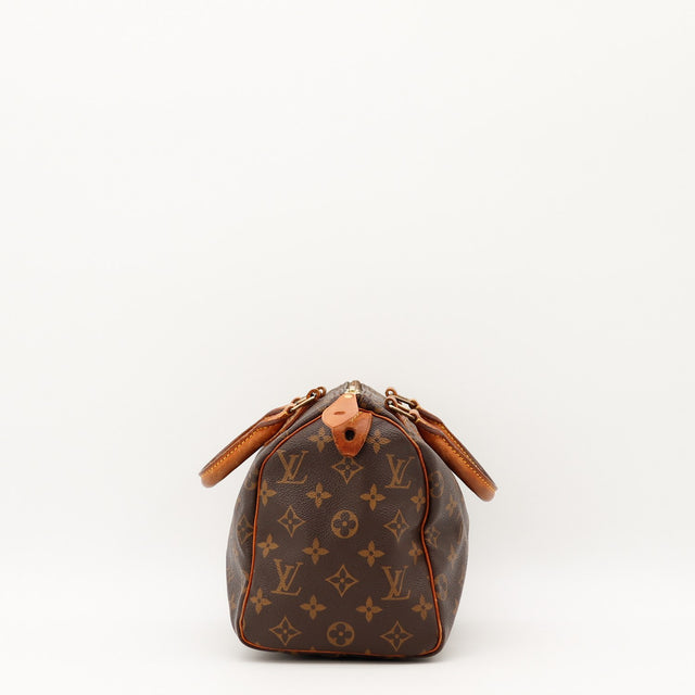 Vue de profil Louis Vuitton Speedy 25 Toile Monogramme occasion authentique — AMANA Vintage