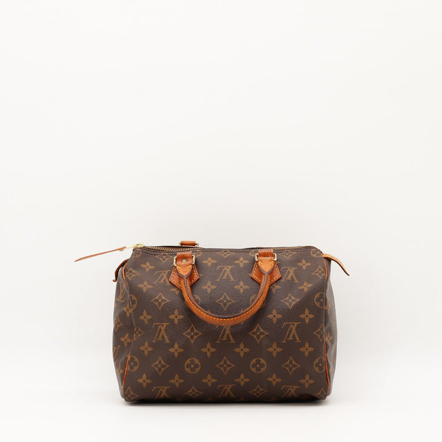 Vue de l'intérieur Louis Vuitton Speedy 25 Toile Monogramme occasion authentique — AMANA Vintage