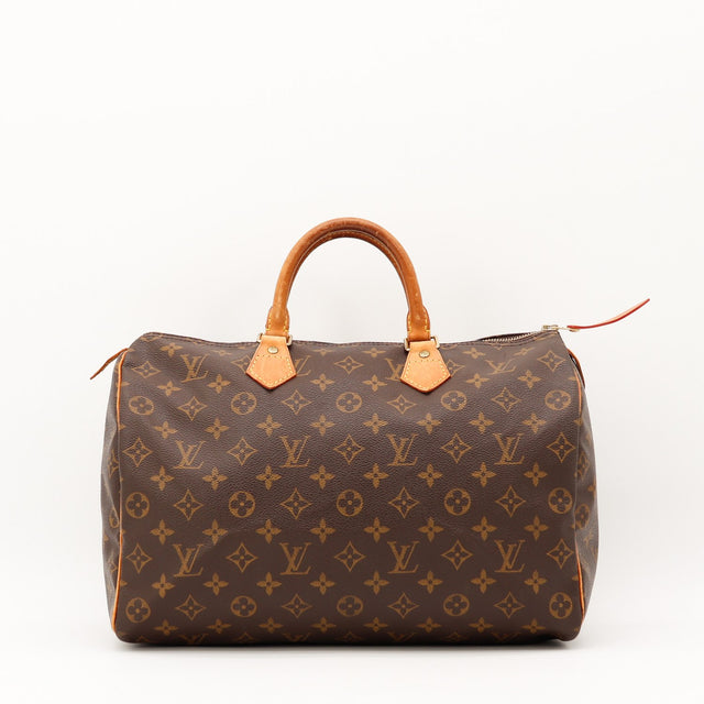 Vue de face Louis Vuitton Speedy 35 Toile Monogramme occasion authentique — AMANA Vintage