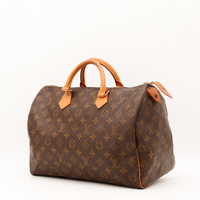 Vue de dos Louis Vuitton Speedy 35 Toile Monogramme occasion authentique — AMANA Vintage