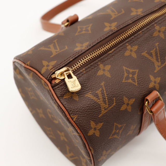 Détail zip doré Louis Vuitton Papillon 30 toile Monogram — AMANA Vintage