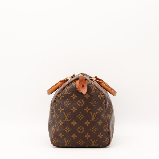 Vue de profil Louis Vuitton Speedy 30 Toile Monogramme occasion authentique — AMANA Vintage
