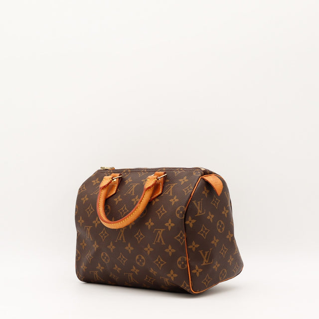 Détail de la doublure Louis Vuitton Speedy 25 Toile Monogramme occasion authentique — AMANA Vintage