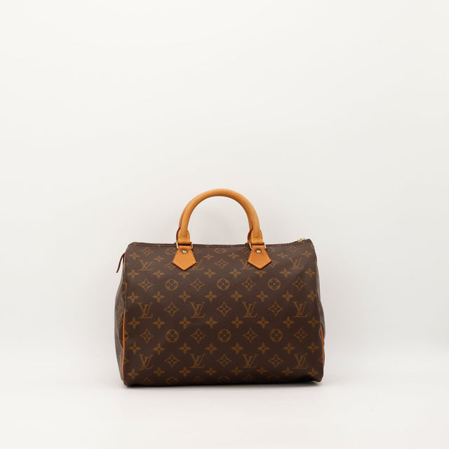 Sac Louis Vuitton Speedy 30 toile Monogram vue de face occasion authentique — AMANA Vintage
