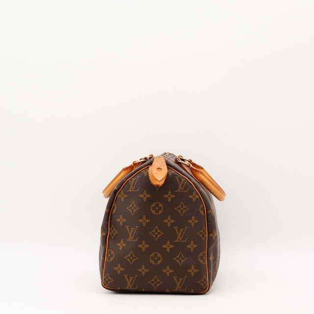 Vue de profil Louis Vuitton Speedy 30 Toile Monogramme occasion authentique — AMANA Vintage