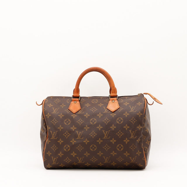 Vue de face Louis Vuitton Speedy 30 Toile Monogramme occasion authentique — AMANA Vintage