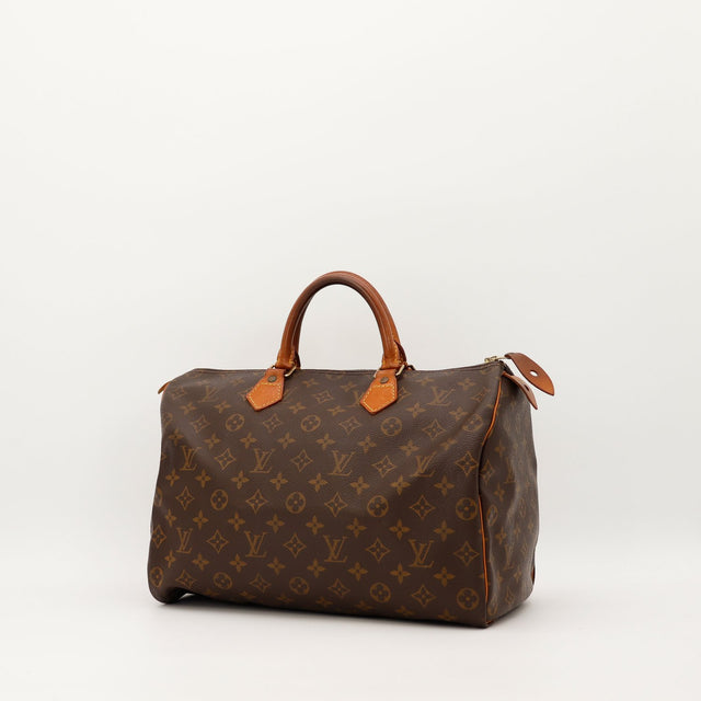 Sac Louis Vuitton Speedy 35 toile Monogram vue de face occasion authentique — AMANA Vintage