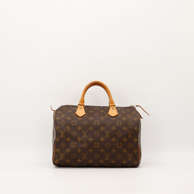 Sac Louis Vuitton Speedy 30 toile Monogram vue de face occasion authentique — AMANA Vintage