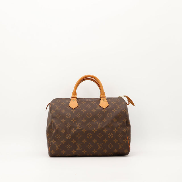Sac Louis Vuitton Speedy 30 toile Monogram vue de face occasion authentique — AMANA Vintage