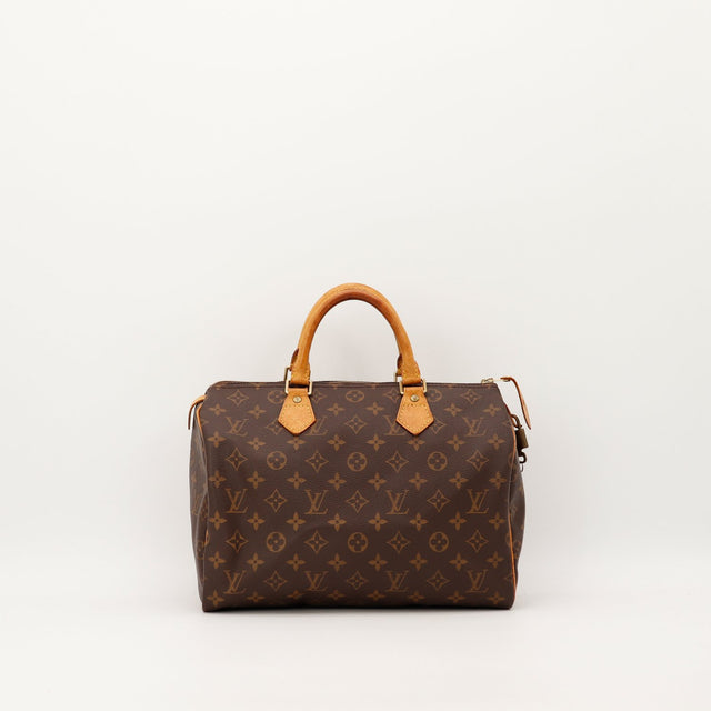 Sac Louis Vuitton Speedy 30 toile Monogram vue de face occasion authentique — AMANA Vintage