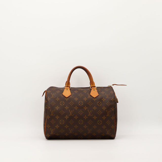 Sac Louis Vuitton Speedy 30 toile Monogram vue de face occasion authentique — AMANA Vintage