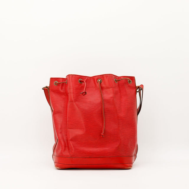 Sac Louis Vuitton Noé GM cuir Epi rouge vue de face occasion authentique — AMANA Vintage
