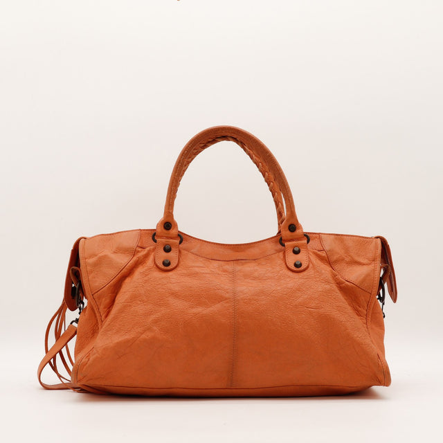 Sac Balenciaga Part Time vue arrière cuir d'agneau froissé occasion authentique — AMANA Vintage