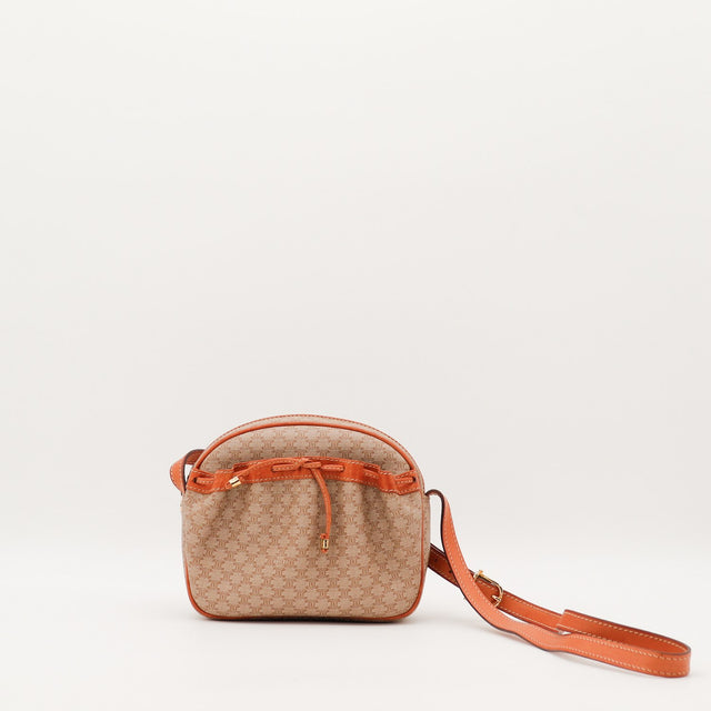 Sac bandoulière Céline toile Triomphe vue de face occasion authentique — AMANA Vintage