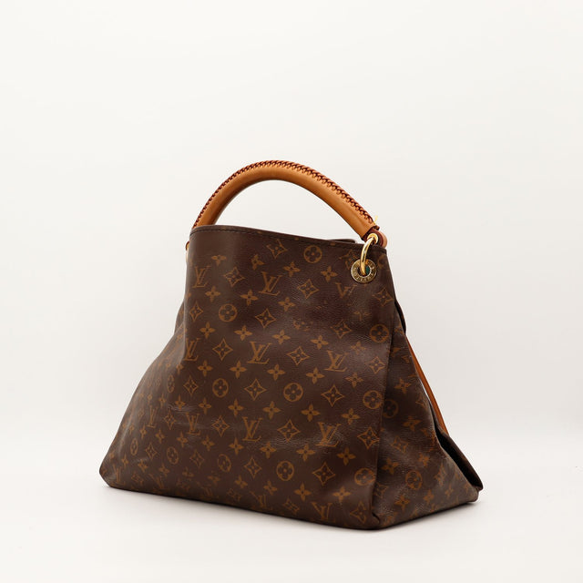 Louis Vuitton Artsy MM trois quarts toile Monogram anse tressée vachette — AMANA Vintage