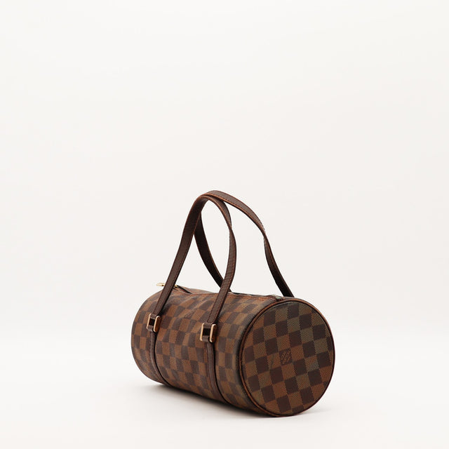 Sac Louis Vuitton Papillon 30 Damier Ébène vue trois quarts occasion authentique — AMANA Vintage