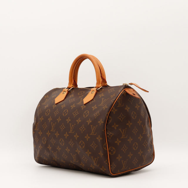 Vue de dos Louis Vuitton Speedy 30 Toile Monogramme occasion authentique — AMANA Vintage