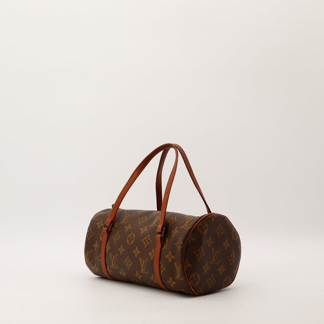 Louis Vuitton Papillon 26 trois quarts toile Monogram cuir cognac — AMANA Vintage