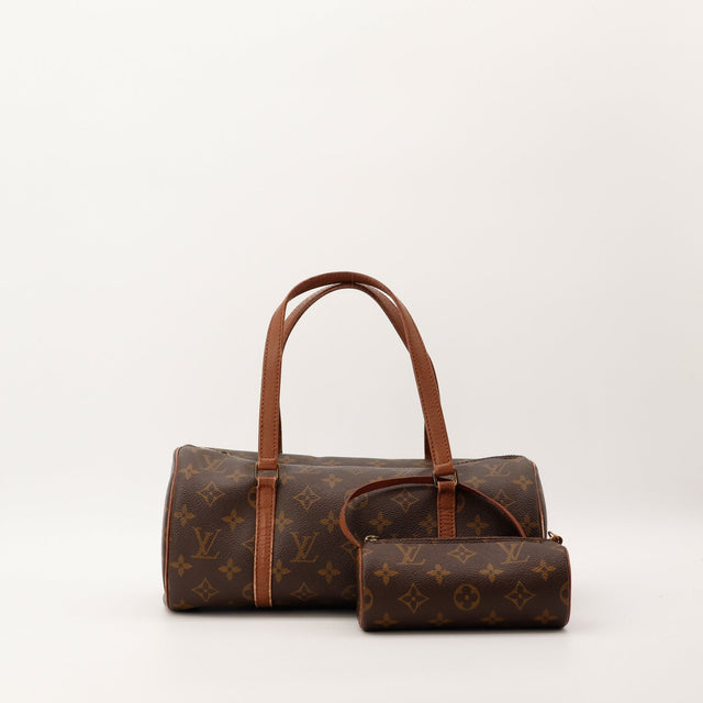 Sac Louis Vuitton Papillon 30 toile Monogram avec pochette vue de face occasion authentique — AMANA Vintage