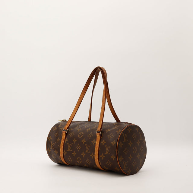 Louis Vuitton Papillon 30 trois quarts toile Monogram cuir vachette — AMANA Vintage