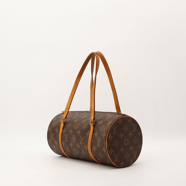 Louis Vuitton Papillon 30 trois quarts cuir vachette patine caramel — AMANA Vintage