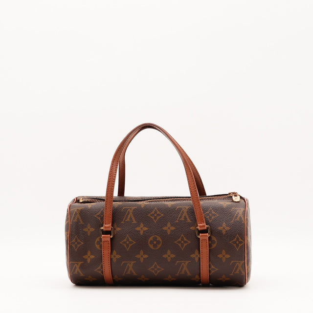 Vue de profil Louis Vuitton Papillon 26 Toile Monogramme occasion authentique — AMANA Vintage