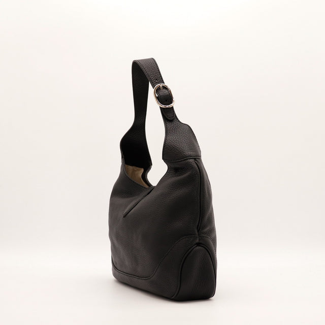 Gucci New Jackie noir vue de côté profil silhouette hobo occasion — AMANA Vintage
