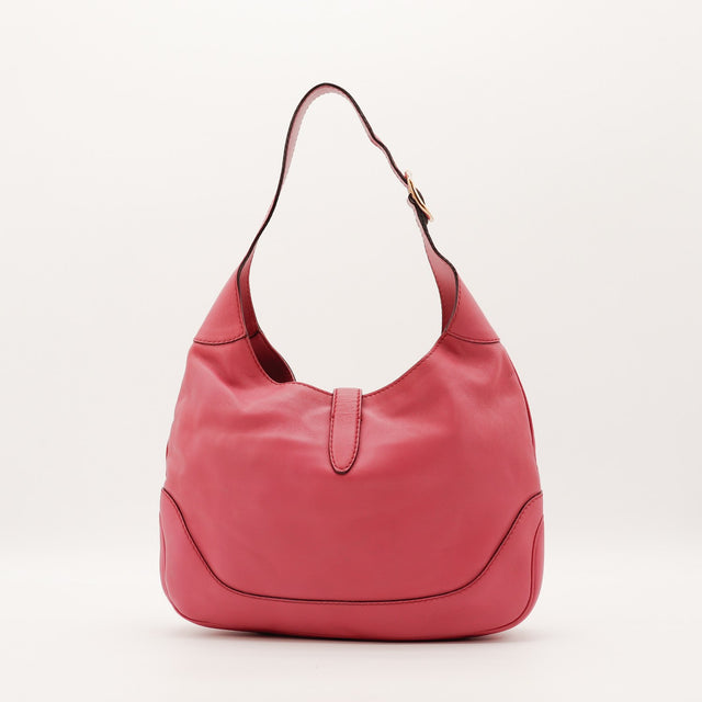 Sac Gucci New Jackie cuir rose vue arrière occasion authentique — AMANA Vintage