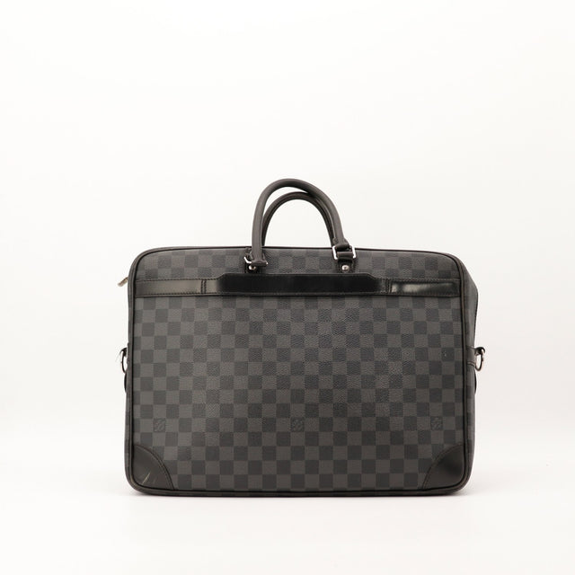 Porte-documents Louis Vuitton Damier Graphite vue de face occasion authentique — AMANA Vintage