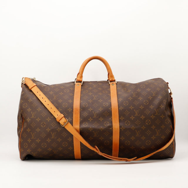 Louis Vuitton Keepall Bandouliere 55 toile Monogram vue de face sans bandouliere — AMANA Vintage