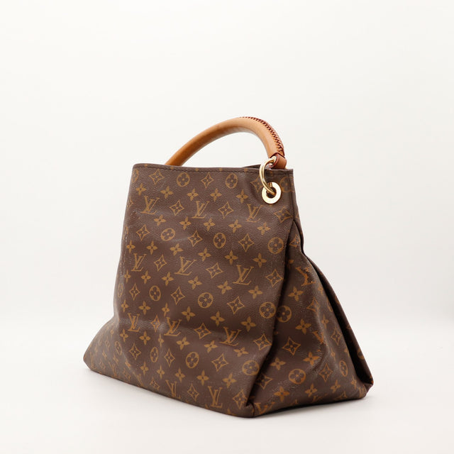vista de perfil Louis Vuitton Artsy MM lona Monogram de segunda mano — AMANA Vintage
