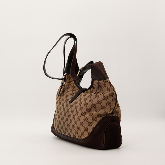 Gucci New Jackie vue de trois-quarts arrière toile GG Canvas occasion — AMANA Vintage