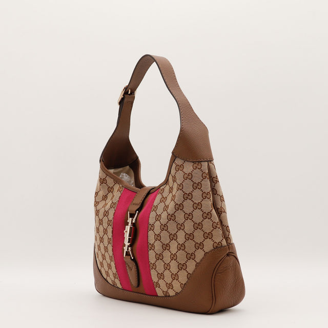 Sac Gucci New Jackie toile monogrammée vue de dos occasion authentique — AMANA Vintage