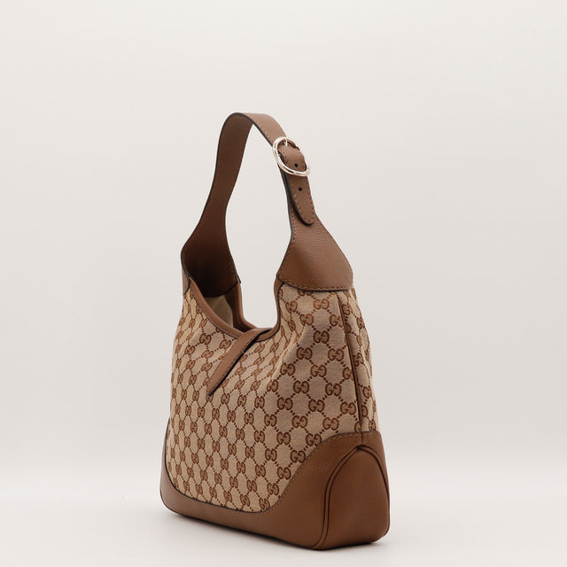 Vue intérieure Gucci New Jackie toile monogrammée occasion authentique — AMANA Vintage