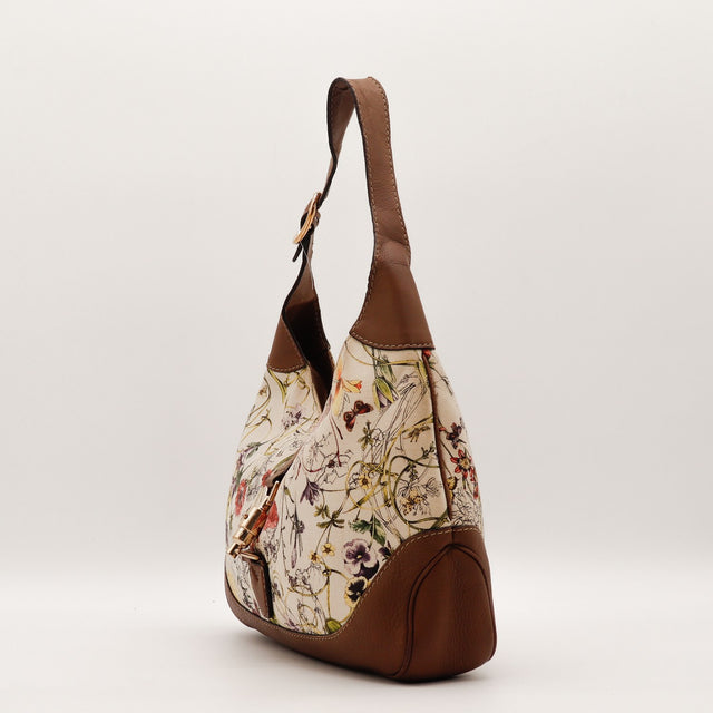 Sac Gucci Jackie toile Flora vue de dos occasion authentique — AMANA Vintage