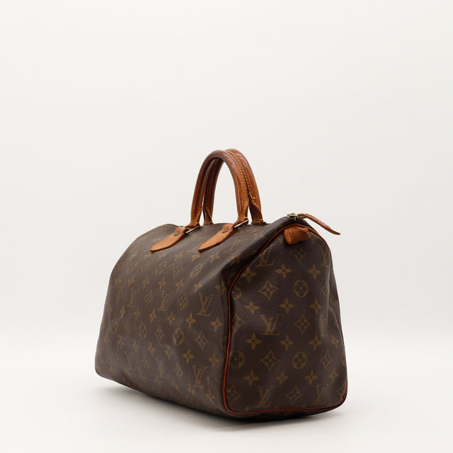 Vue de dos Louis Vuitton Speedy 30 Toile Monogramme occasion authentique — AMANA Vintage