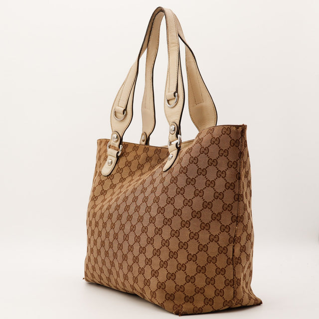 profile view side right Tote Horsebit Gucci — AMANA Vintage