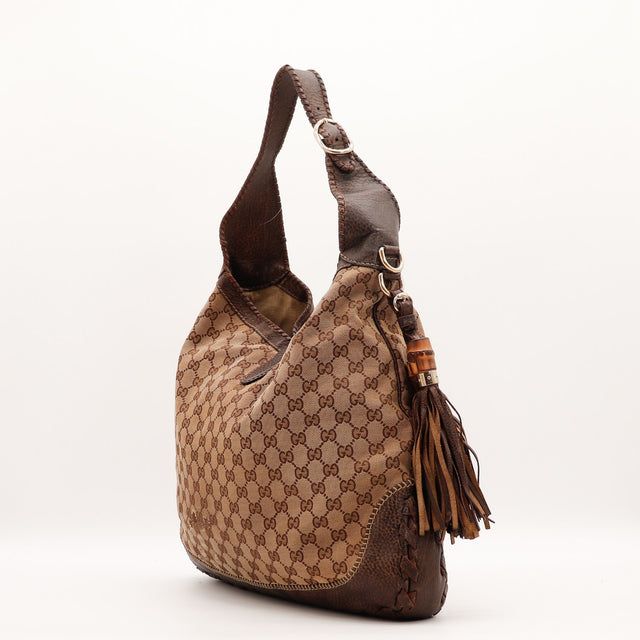 Vue intérieure Gucci New Jackie toile monogrammée occasion authentique — AMANA Vintage