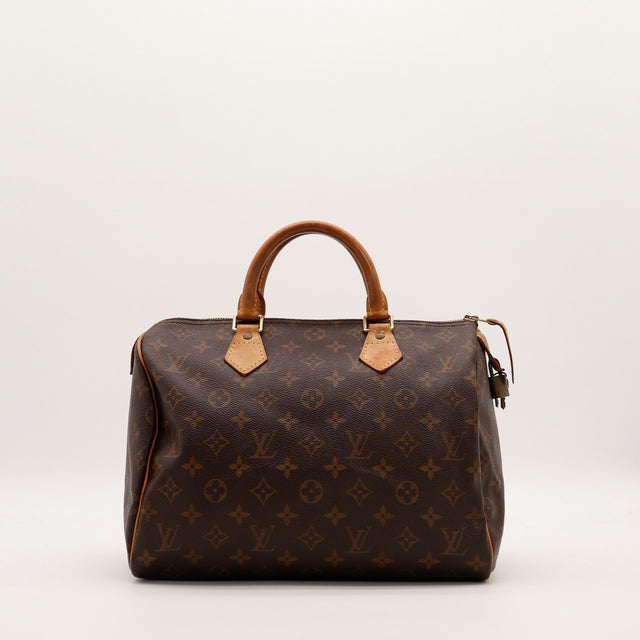 Sac Louis Vuitton Speedy 30 toile Monogram vue de face occasion authentique — AMANA Vintage