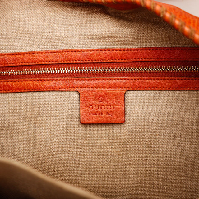 Intérieur doublure toile beige et estampille Gucci made in Italy — AMANA Vintage