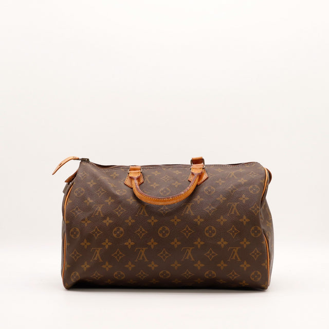 achteraanzicht Louis Vuitton Speedy 35 Monogram-canvas — AMANA Vintage