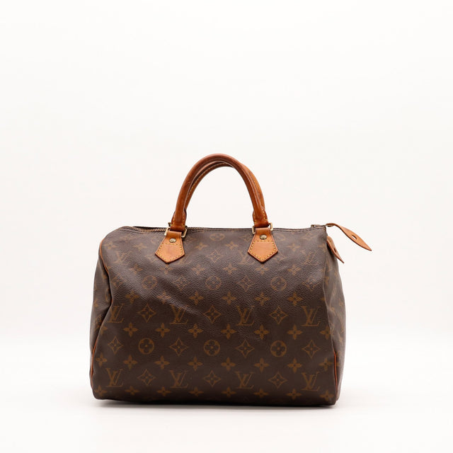 Sac Louis Vuitton Speedy 30 toile Monogram vue de face occasion authentique — AMANA Vintage