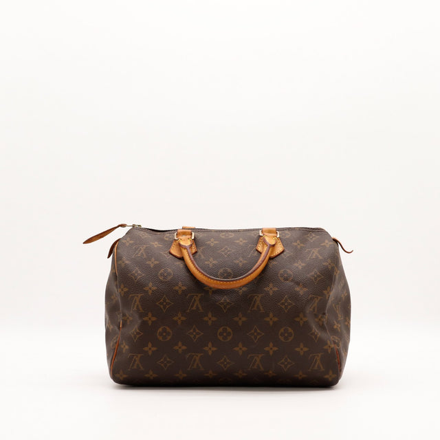 vooraanzicht dos Louis Vuitton Speedy 30 Monogram-canvas — AMANA Vintage