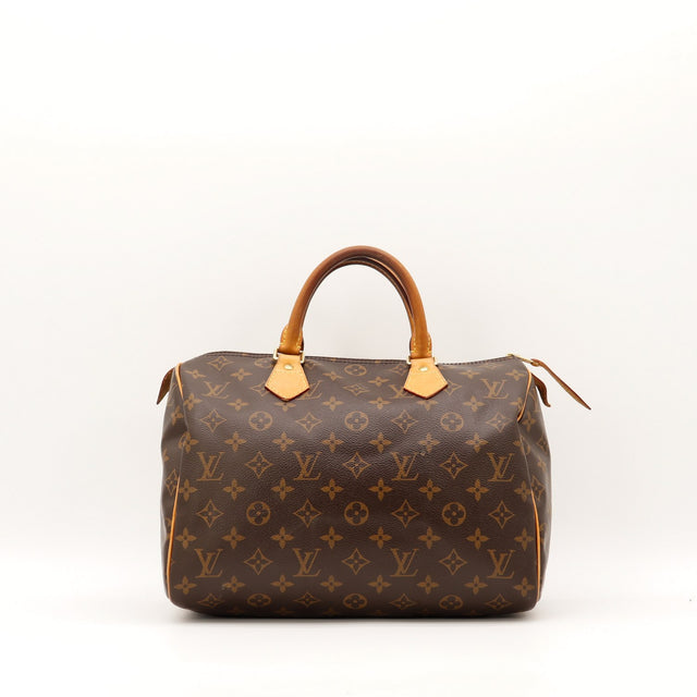 Sac Louis Vuitton Speedy 30 toile Monogram vue de face occasion authentique — AMANA Vintage