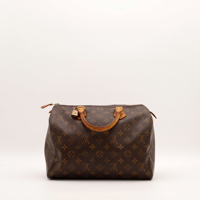 Louis Vuitton Speedy 30 alternatief vooraanzicht patine vachette — AMANA Vintage