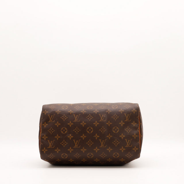 Louis Vuitton Speedy 30 onderaanzicht bodem Monogram-canvas — AMANA Vintage