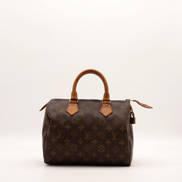 Sac Louis Vuitton Speedy 25 toile Monogramme vue de face occasion authentique — AMANA Vintage