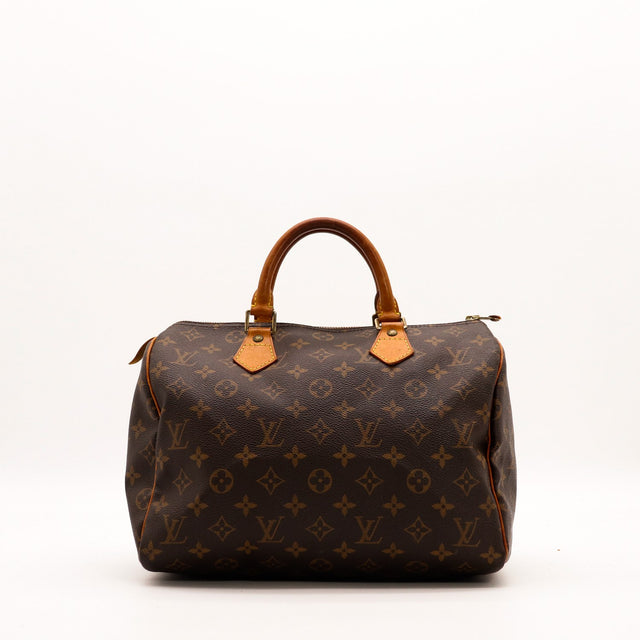 Sac Louis Vuitton Speedy 30 toile Monogram vue de face occasion authentique — AMANA Vintage