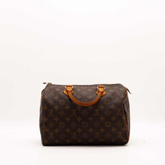 Louis Vuitton Speedy 30 achteraanzicht Monogram-canvas — AMANA Vintage
